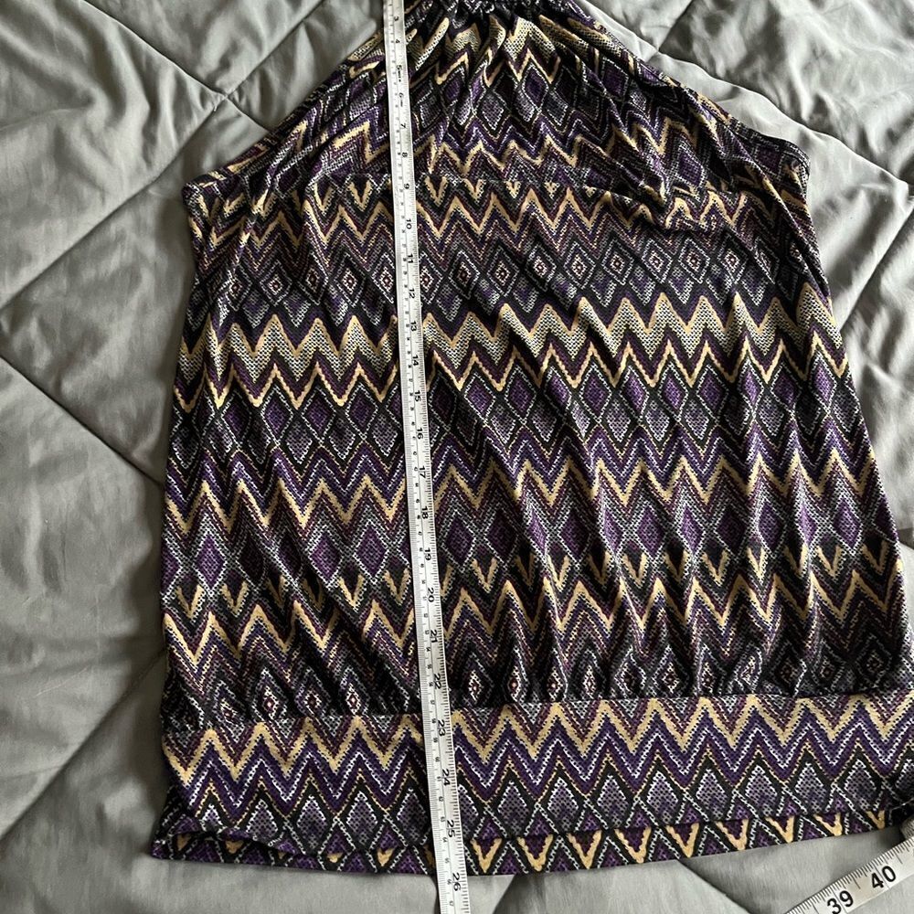 🎄Cato Aztec Pattern Halter Top - Picture 9 of 10
